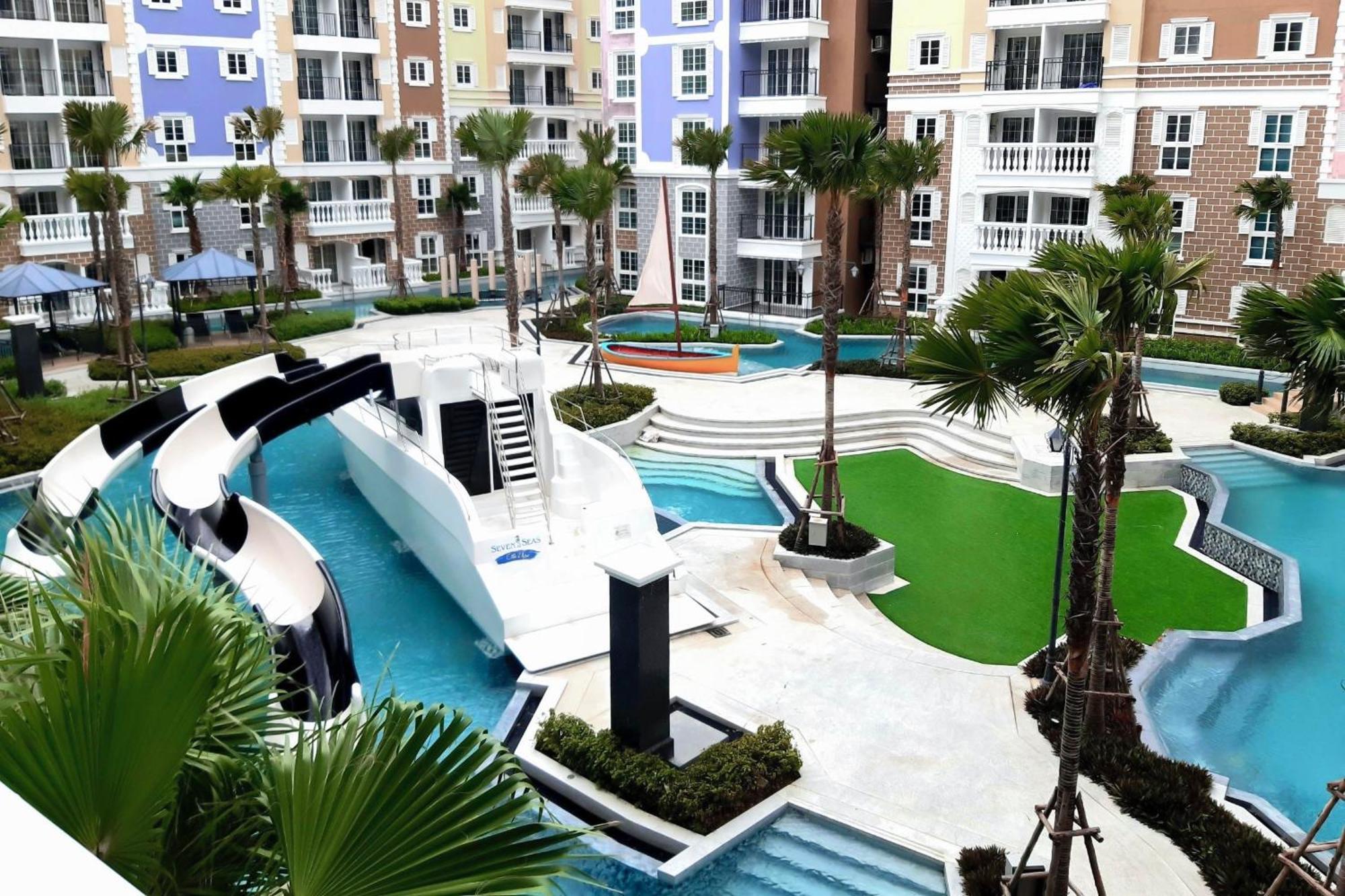 Seven Seas Cote D'Azur Jomtien Pattaya Amazing Pool Daire Na Chom Thian Dış mekan fotoğraf